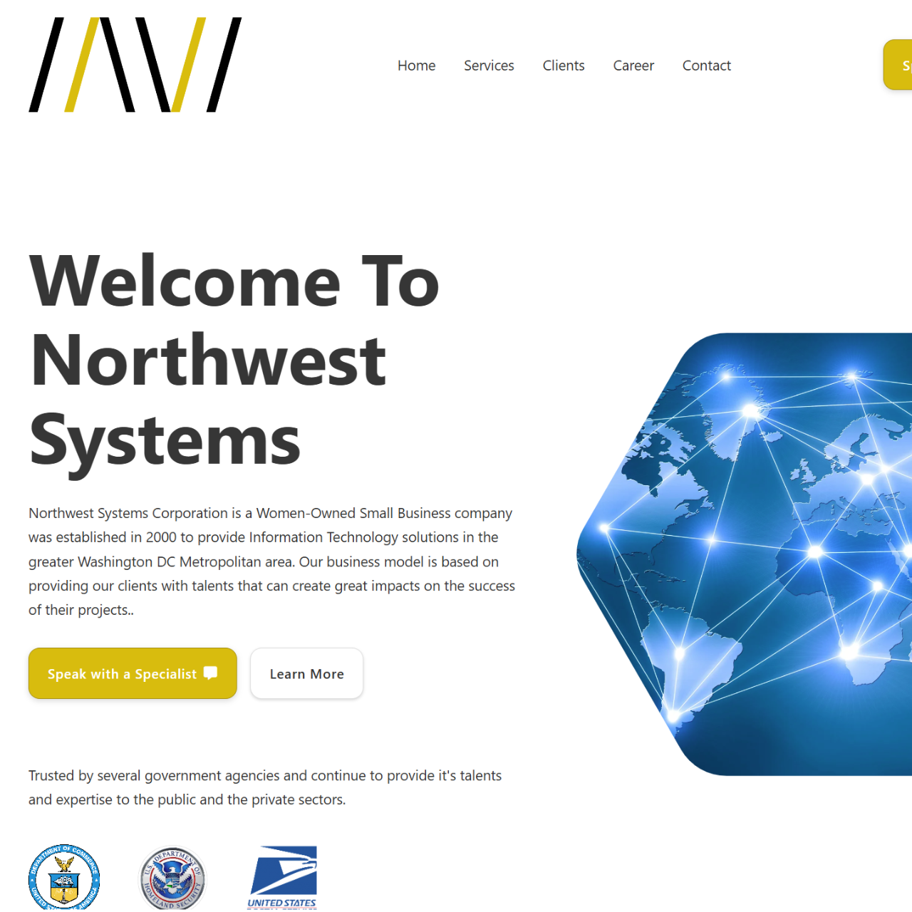 Northwest Systems Website by Morad Elbarmil